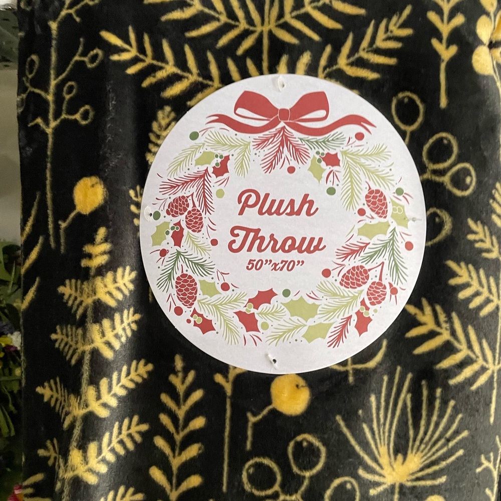Christmas throw
